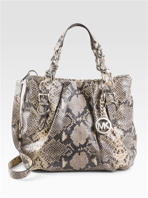 michael kors python purse